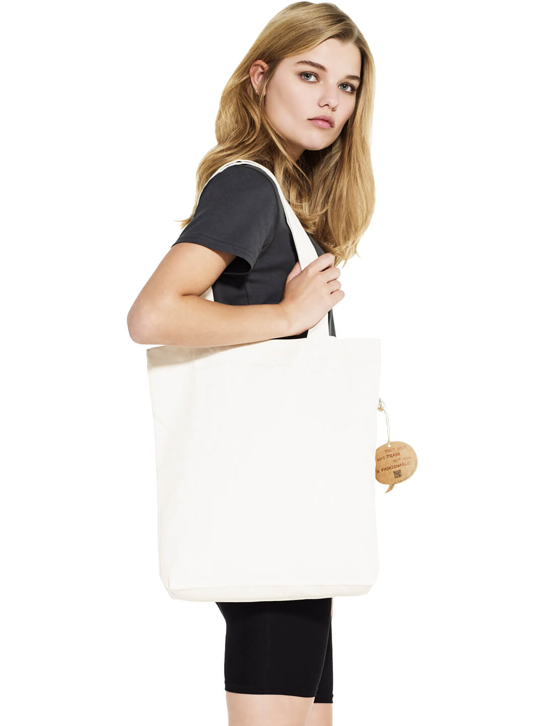 S-SA60-RECYCLED SHOPPER TOTE BAG